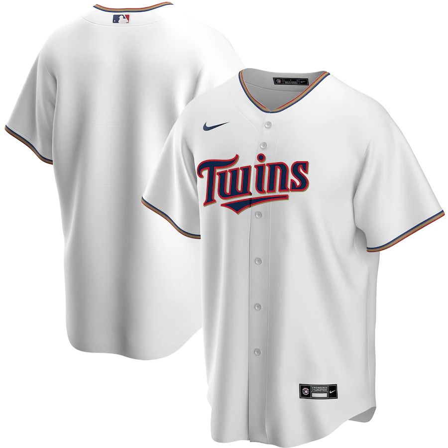 Mens Minnesota Twins Nike White Home Replica Team MLB Jerseys